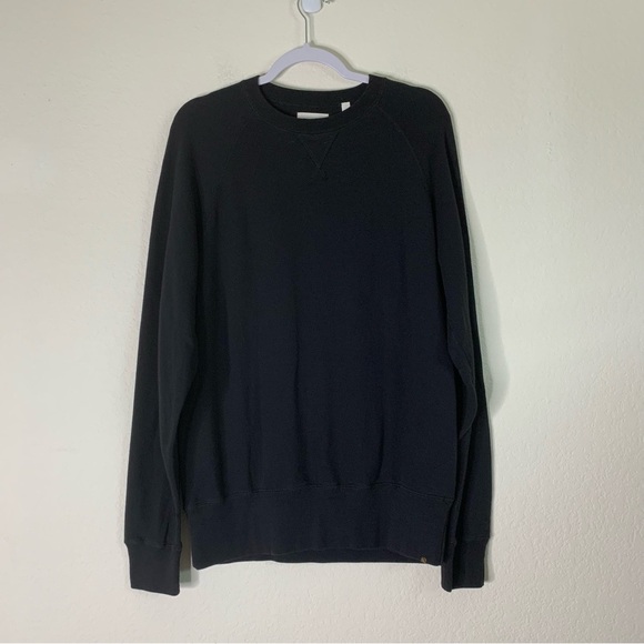 Billy Reid Mens Black 100% cotton Pull Over Sweatshirt M - Picture 1 of 7
